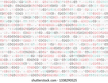 Beautiful seamless geometric pattern design illustration. Geometrical background, stylish shape, decoration texture