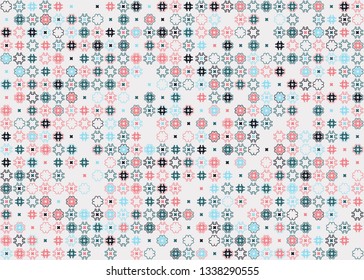Beautiful seamless geometric pattern design illustration. Geometrical background, stylish shape, decoration texture
