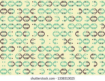 Beautiful seamless geometric pattern design illustration. Geometrical background, stylish shape, decoration texture
