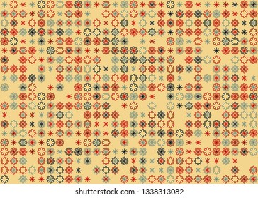 Beautiful seamless geometric pattern design illustration. Geometrical background, stylish shape, decoration texture
