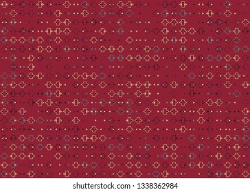 Beautiful seamless geometric pattern design illustration. Geometrical background, stylish shape, decoration texture