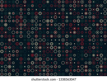 Beautiful seamless geometric pattern design illustration. Geometrical background, stylish shape, decoration texture