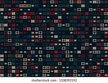 Beautiful seamless geometric pattern design illustration. Geometrical background, stylish shape, decoration texture