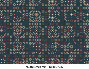 Beautiful seamless geometric pattern design illustration. Geometrical background, stylish shape, decoration texture
