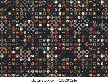 Beautiful seamless geometric pattern design illustration. Geometrical background, stylish shape, decoration texture