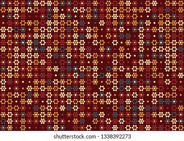 Beautiful seamless geometric pattern design illustration. Geometrical background, stylish shape, decoration texture