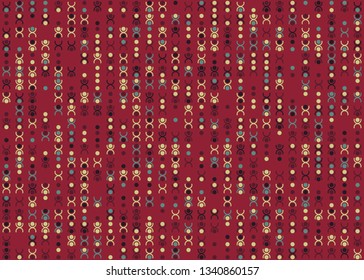 Beautiful seamless geometric pattern design illustration. Geometrical background, stylish shape, decoration texture