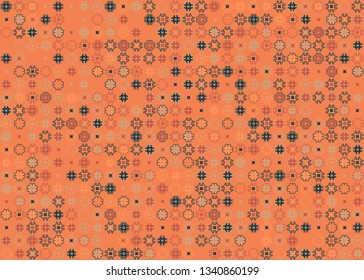 Beautiful seamless geometric pattern design illustration. Geometrical background, stylish shape, decoration texture