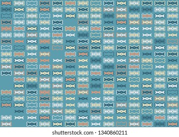 Beautiful seamless geometric pattern design illustration. Geometrical background, stylish shape, decoration texture