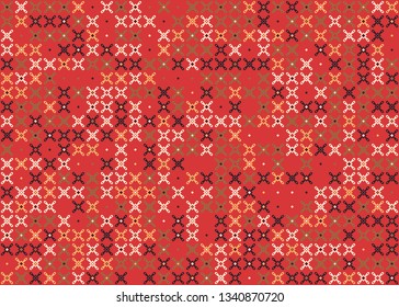Beautiful seamless geometric pattern design illustration. Geometrical background, stylish shape, decoration texture