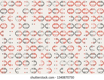 Beautiful seamless geometric pattern design illustration. Geometrical background, stylish shape, decoration texture