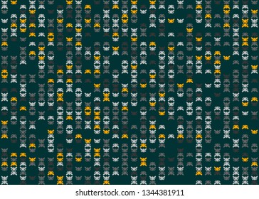 Beautiful seamless geometric pattern design illustration. Geometrical background, stylish shape, decoration texture