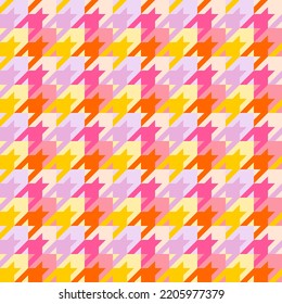 beautiful seamless geometric pattern with houndstooth