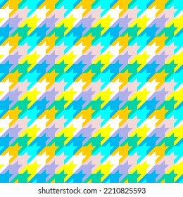beautiful seamless geometric pattern with houndstooth