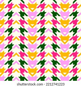 schönes nahtloses geometrisches Muster mit Hundstooth