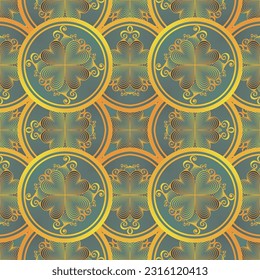 Beautiful seamless green and yellow color seamless textured abstract background