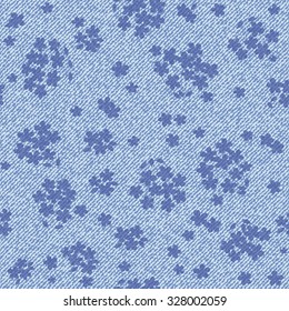 Beautiful seamless  hand drawn pattern with denim jeans background, pattern can be used for wallpaper, pattern fills,surface textures