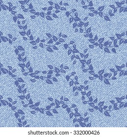 Beautiful seamless  hand drawn pattern with denim jeans background, pattern can be used for wallpaper, pattern fills,surface textures