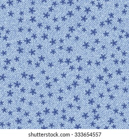 Beautiful seamless  hand drawn pattern with denim jeans background, pattern can be used for wallpaper, pattern fills,surface textures