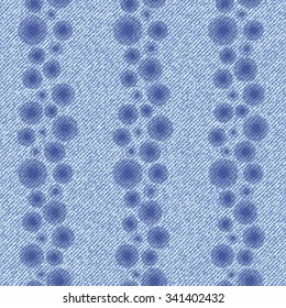 Beautiful seamless  hand drawn pattern with denim jeans background, pattern can be used for wallpaper, pattern fills,surface textures