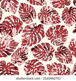 Beautiful and seamless Hawaiian print of vector material,