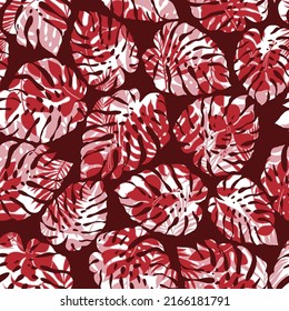 Beautiful and seamless Hawaiian print of vector material,