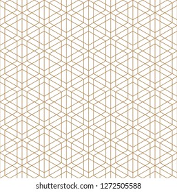 Beautiful Seamless japanese pattern kumiko for shoji screen, great design for any purposes. Japanese pattern background vector. Japanese traditional wall, shoji.Fine lines.