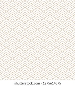 Beautiful Seamless japanese pattern kumiko for shoji screen, great design for any purposes. Japanese and chinese  pattern background vector. Japanese traditional wall, shoji.Fine lines.