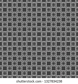 Beautiful Seamless Lace Geometric Ornament Vector Illustration. Abstract. grey color.