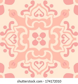 Beautiful seamless ornamental tile background vector illustration
