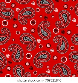Beautiful seamless paisley vector pattern