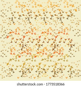 A beautiful seamless pattern of brown and dry leaf. Suitable for wrapping paper, wallpaper, fabric, backdrop and etc.