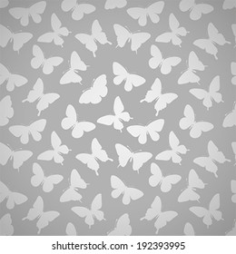 Beautiful seamless pattern with butterflies. Perfect for greeting card and invitations of the wedding, birthday, mother's Day.