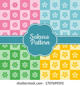 Beautiful Seamless pattern of Cherry Blossom, Sakura Pattern Background