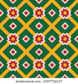 Beautiful seamless pattern in Christmas tones.