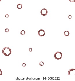 Beautiful Seamless pattern a Circle Desaturated dark red and grayish red color. Perfect for your design, textile, pattern fills, box, posters, cards, etc. Pattern under the mask. Vector.