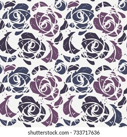 Beautiful seamless pattern with colorful roses  can be used for linen, design fabric, textile and more creative ideas.