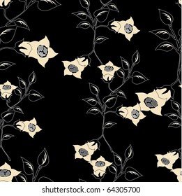 Beautiful seamless pattern with colors of a retro style, it is possible to fill any any contour