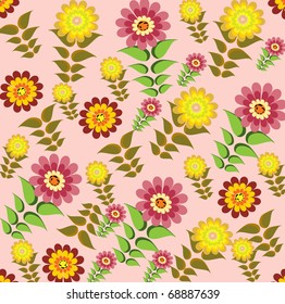 Beautiful seamless pattern with colors in a retro style it is possible to fill any any contour
