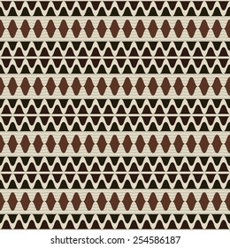 Beautiful seamless pattern in country style. Contrasting fashionable backdrop in black, brown, sand colors