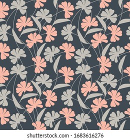 Beautiful seamless pattern with cute flowers can be used for surface textures, textile, linen, tile, kids cloth, pattern fills, page backgrounds and more creative designs.