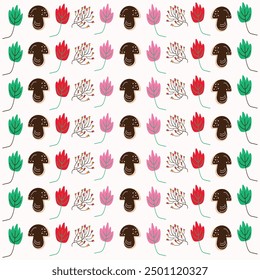 Beautiful seamless pattern with cute hand drawn, Stock baby illustration, Seamless floral pattern, Creative texture for fabric, textile and all prints
Hand Drawn Floral Vector Patterns,
