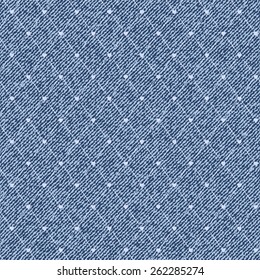 Beautiful seamless pattern with denim jeans background
