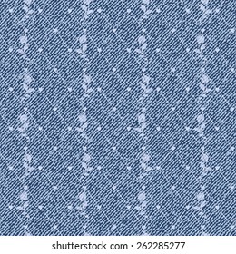 Beautiful seamless pattern with denim jeans background