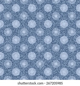 Beautiful seamless pattern with denim jeans background