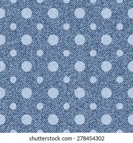 Beautiful seamless pattern with denim jeans background