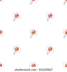 Beautiful seamless pattern of dialog boxes with a picture