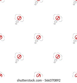 Beautiful seamless pattern of dialog boxes with pictures