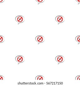 Beautiful seamless pattern of dialog boxes with a picture