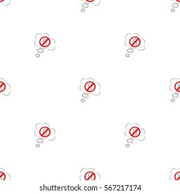 Beautiful seamless pattern of dialog boxes with a picture